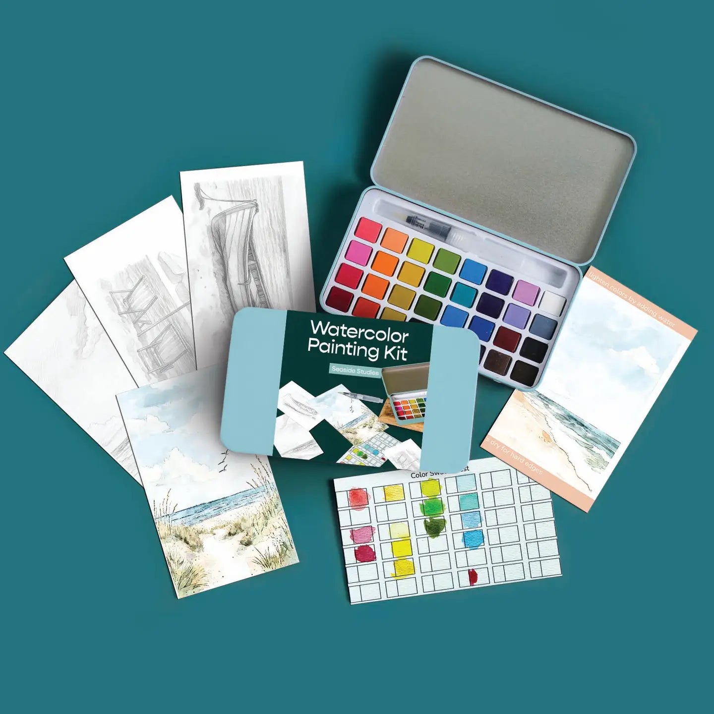 Seaside Studies Watercolor Painting Kit