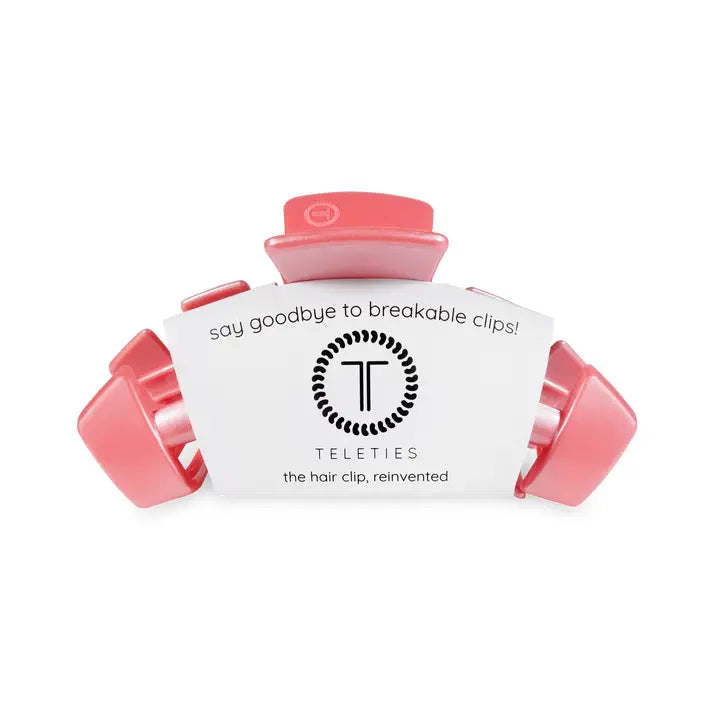Teleties Claw Hair Clip | Calming Coral | Assorted Sizes