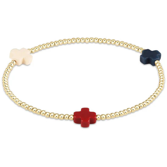 Bracelet | Signature Cross Gold 3mm | Firecracker