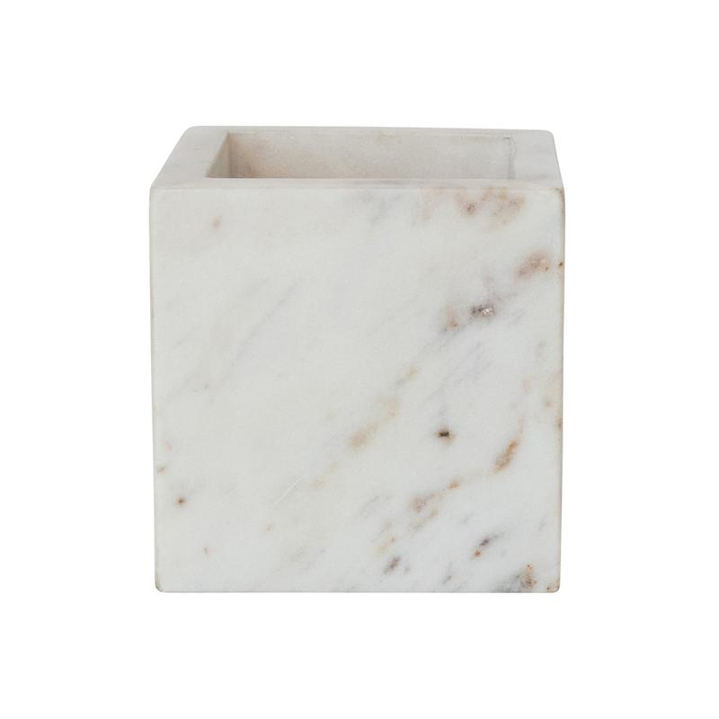 White Marble Container | Small