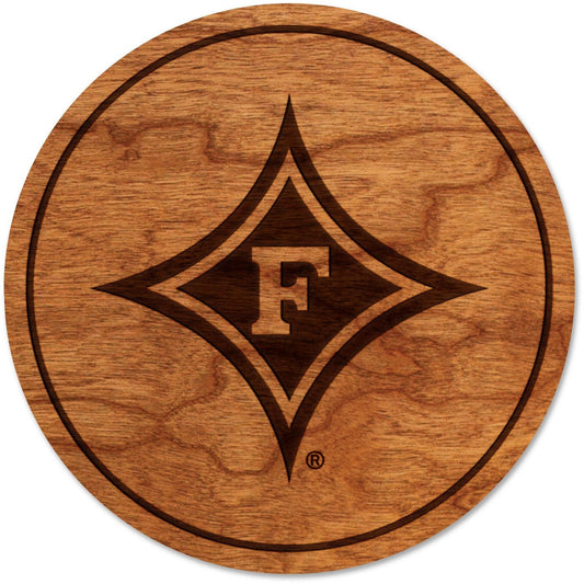 Furman Star with "F"  Cherry Coaster