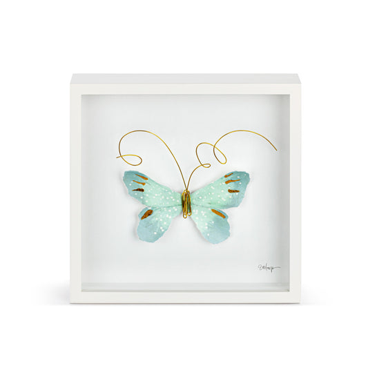 Butterfly Wall Art | Light Blue
