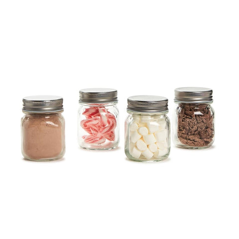 Hot Cocoa Bar | 4 Pc Mason Jar Kit in Gift Box