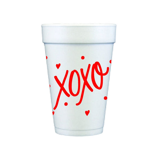 Foam Cups | XOXO | Red