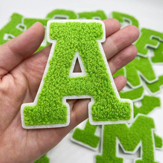 Individual Letter Patch - Light Green