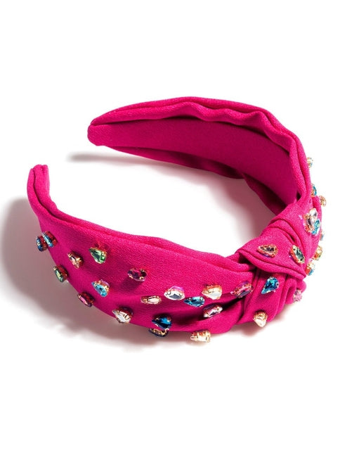 Gemmie Knotted Headband - Magenta