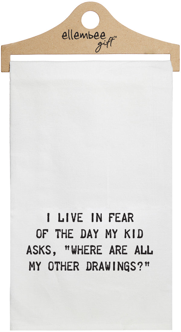 Kitchen Tea Towel - Drawings
