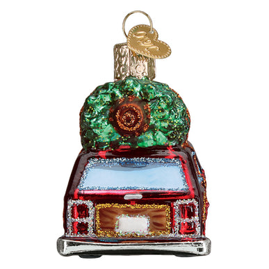 Station Wagon With Tree Ornament