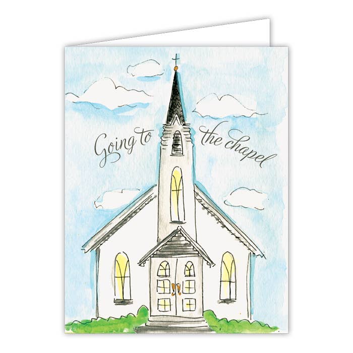 Greeting Card - Going To the Chapel Church Small Folded