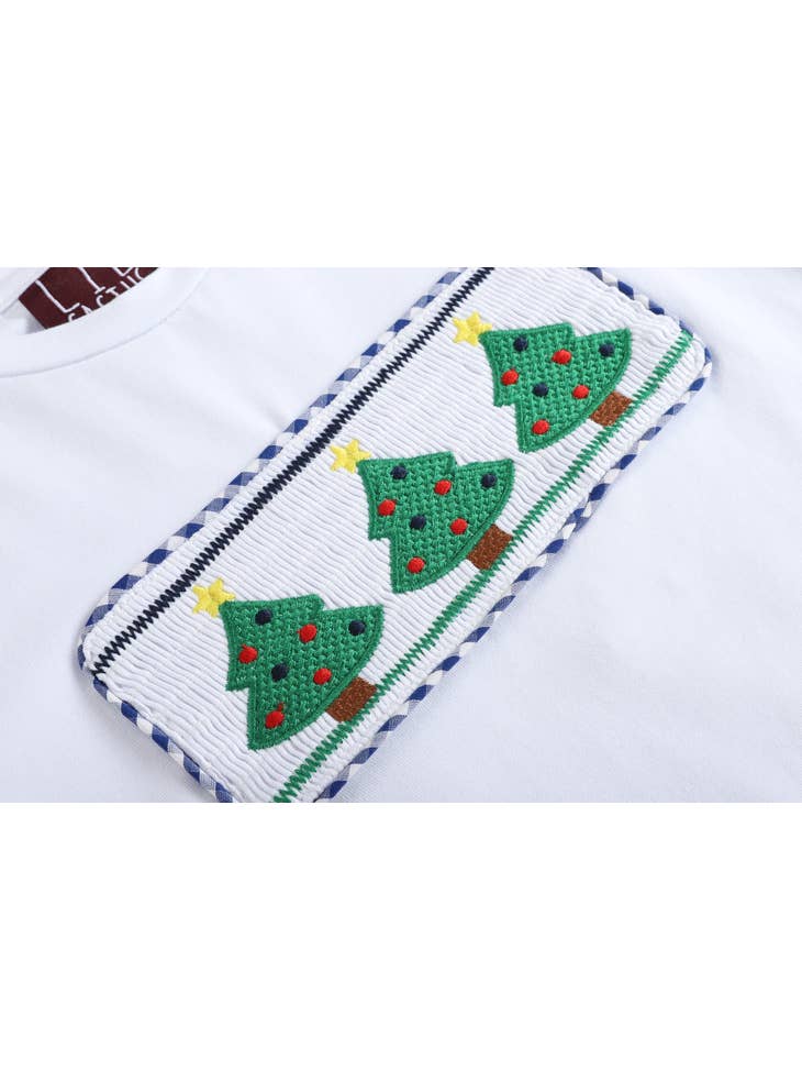 Navy and White Christmas Tree 2 Pc Set