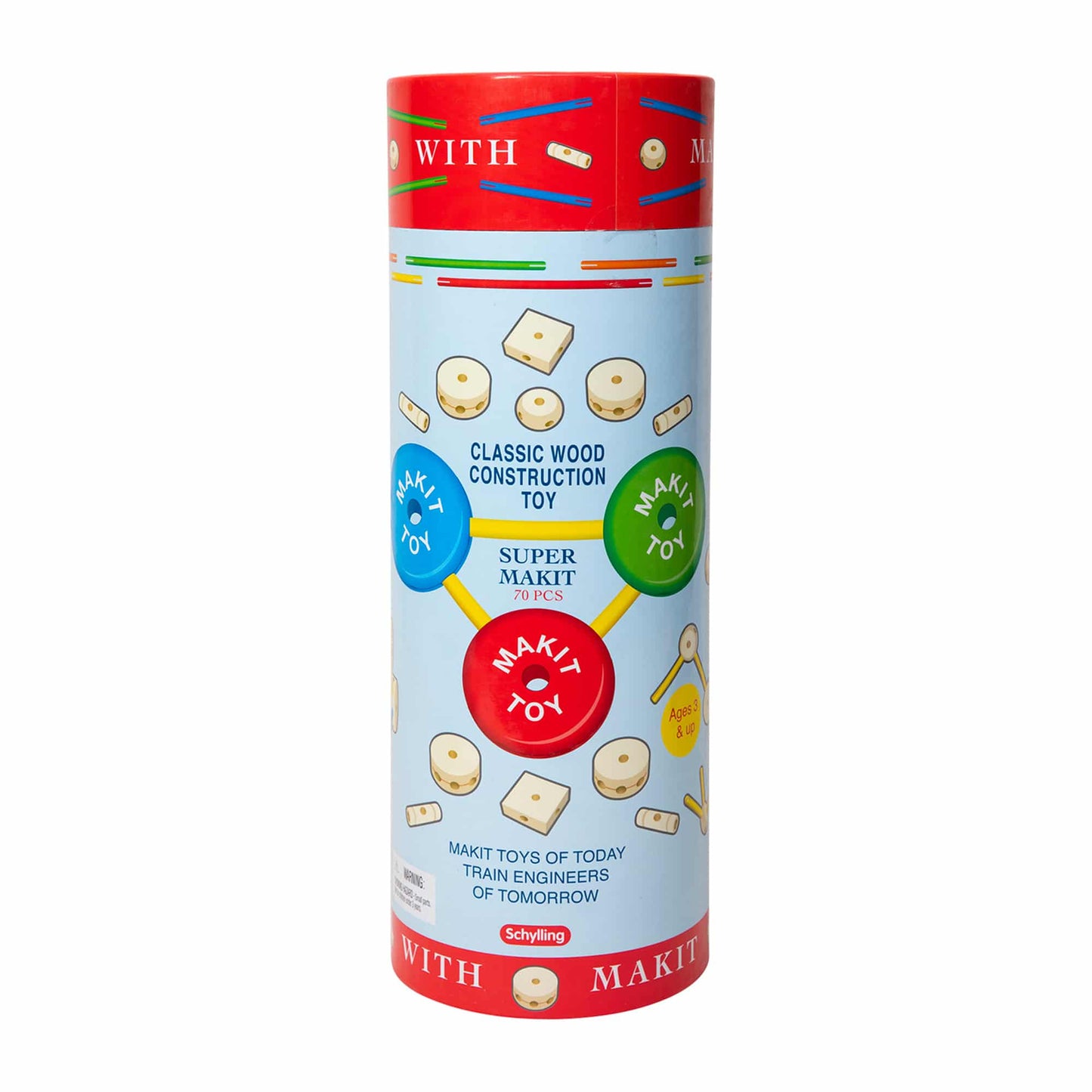 Super Makit - Classic Wood Construction Toy