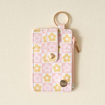 Keychain Wallet - Daisy Craze Peach