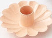 Scalloped Candleholder Metal 4" (Assorted Colors)