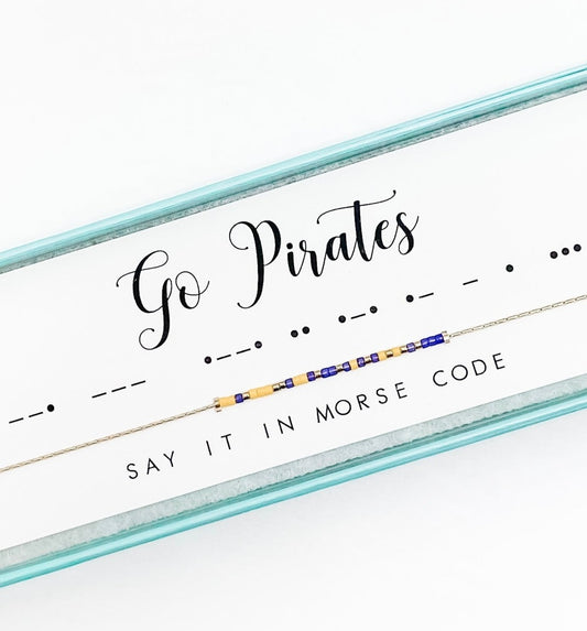 Dot and Dash Bracelet - Go Pirates