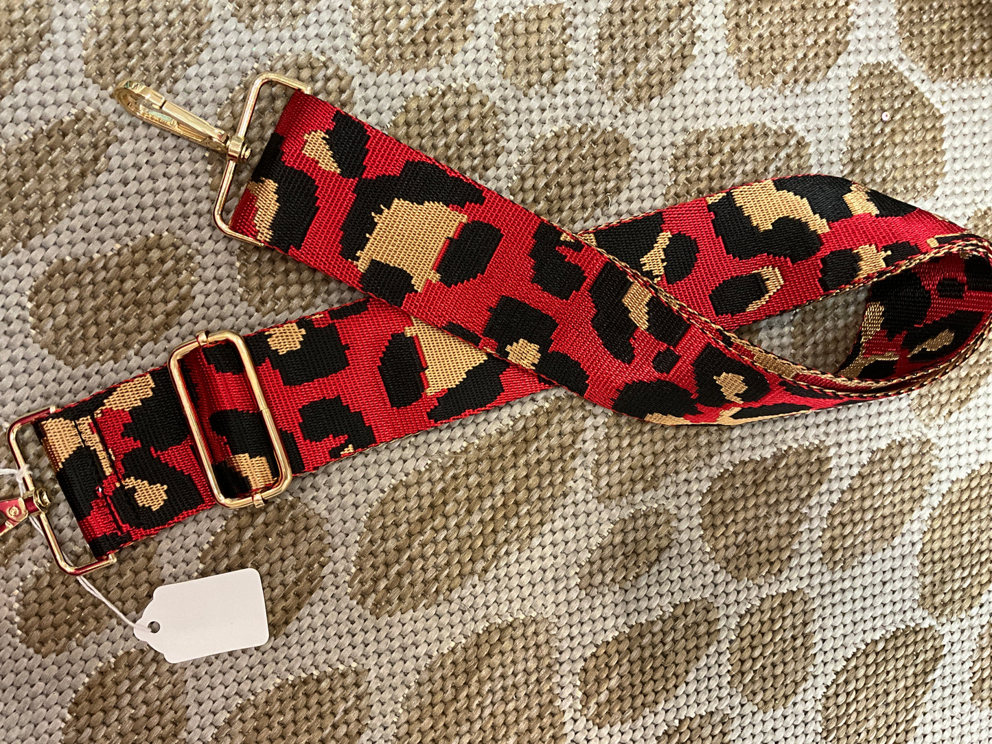 Bag Strap - Leopard Red