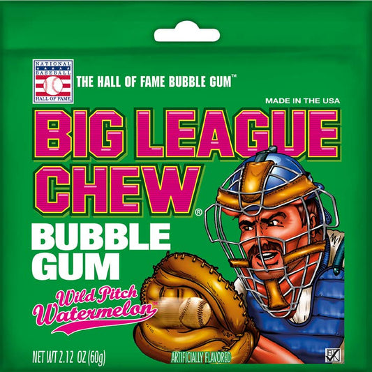 Big League Chew Watermelon Bubble Gum