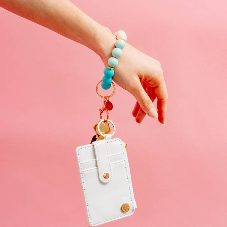 Keychain Wallet - White