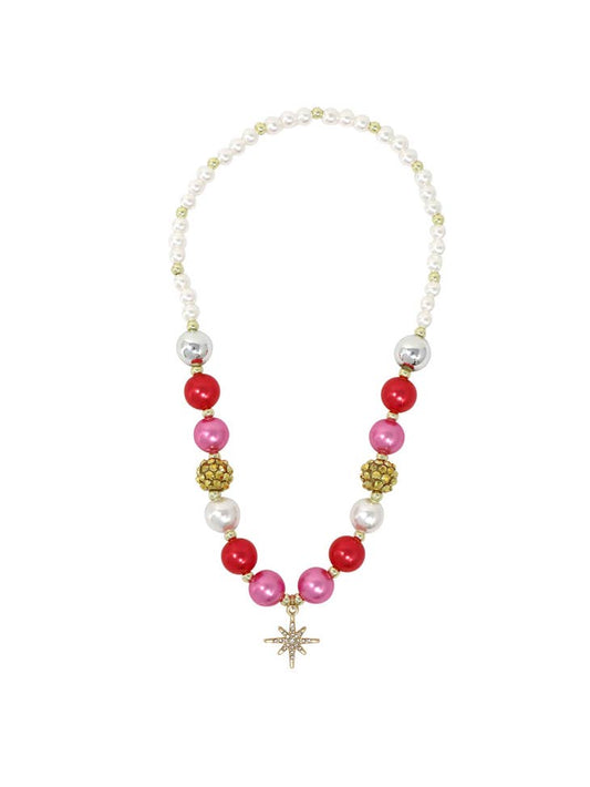 Christmas Necklace and Bracelet Set with Sparkly Star Charm