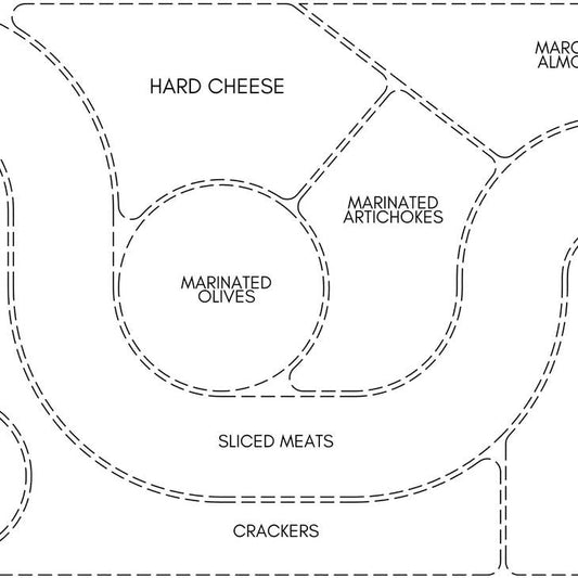 Acrylic Tray Inserts | Charcuterie Map