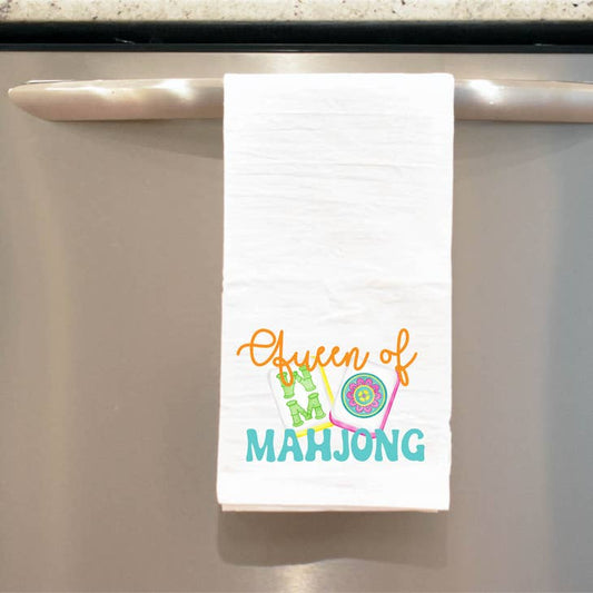 Mahjong Tea Towel | Queen of Mahjong