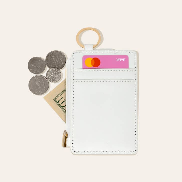 Keychain Wallet - White