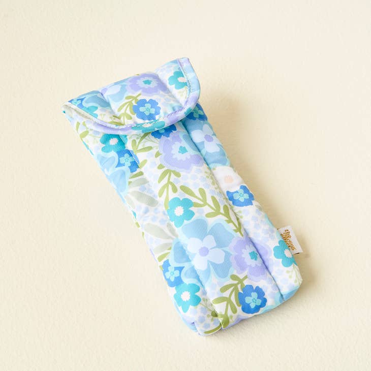 Sunglasses Case - Beyond Blooms Blue Green