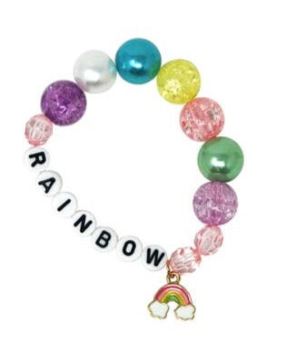 Rainbow Letters & Charm Bracelet