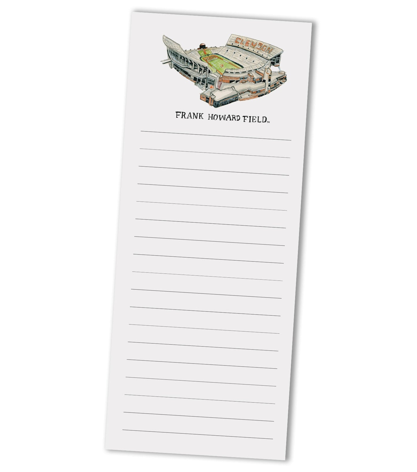 Skinny Notepad | Clemson Stadium
