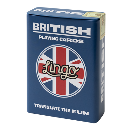 British Lingo Playing Cards - Travel Tin