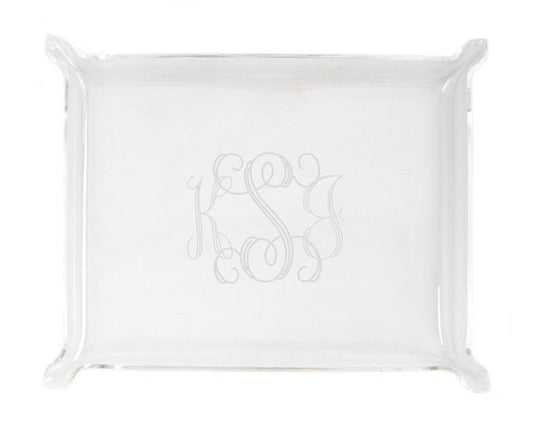 Pinched Acrylic Tray (includes monogram)