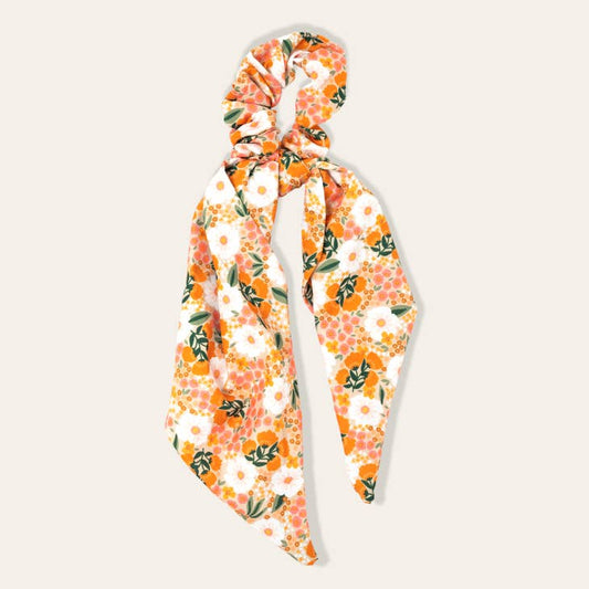 Floral Hair Scarf - Sweet Meadow Tan