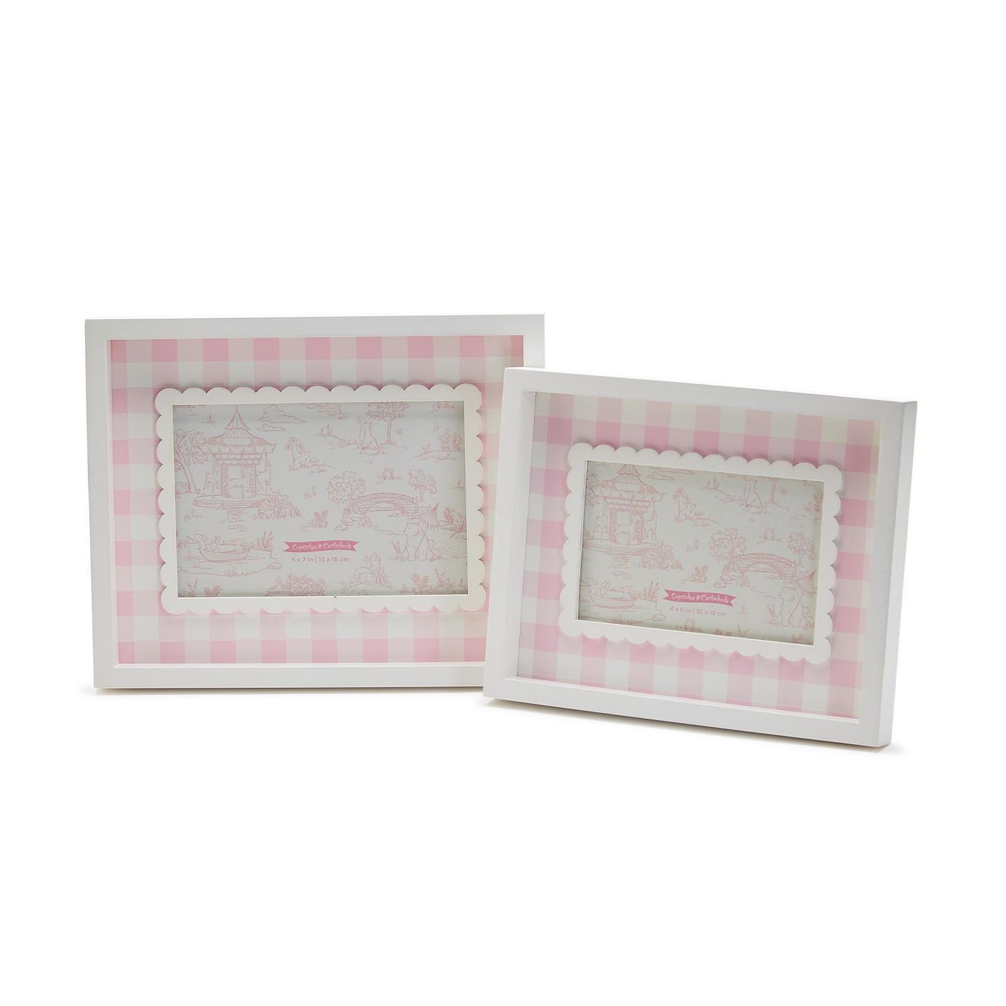 Pink Gingham Photo Frame - 5x7