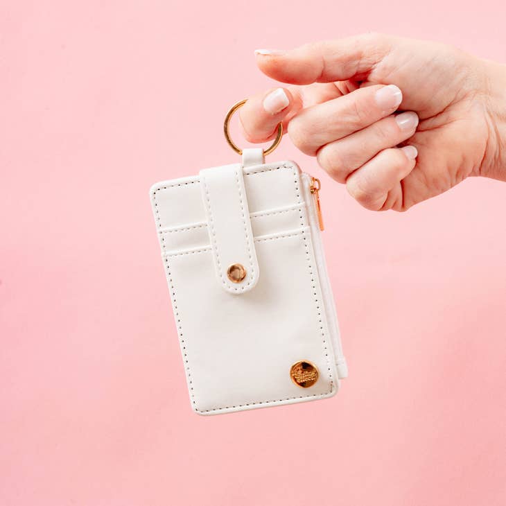 Keychain Wallet - White