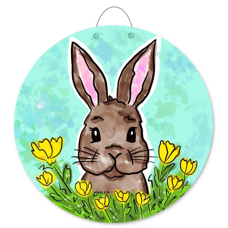 Door Hanger | Bunny in Yellow