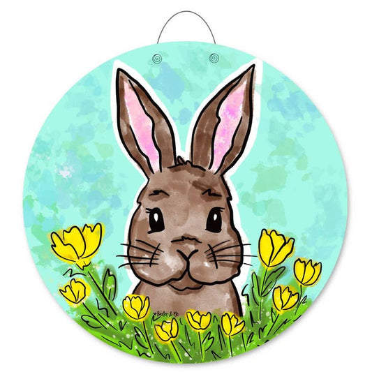 Door Hanger | Bunny in Yellow