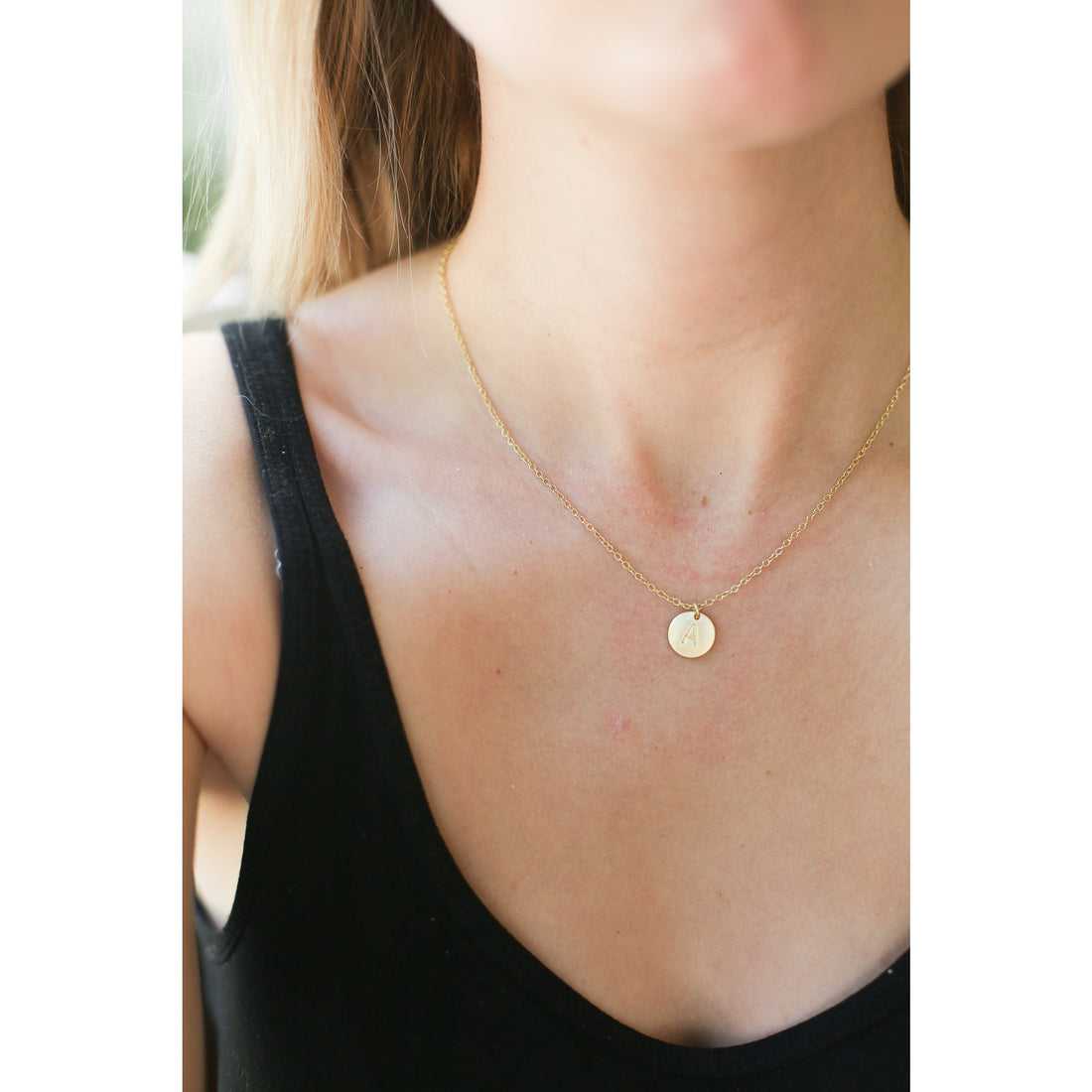 Letter Disc Necklace | Assorted