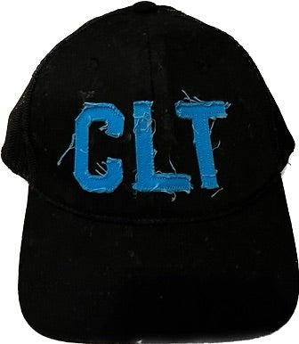 CLT Hat - Blue on Black