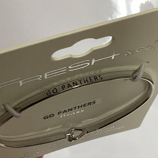 Silver Go Panthers Bracelet