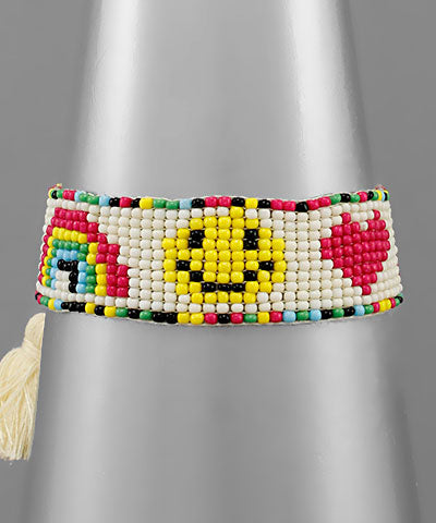 Smile & Rainbow Beads Bracelet