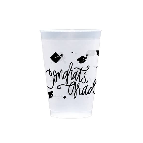 Congrats, Grad! | 20 oz Frosted Cups