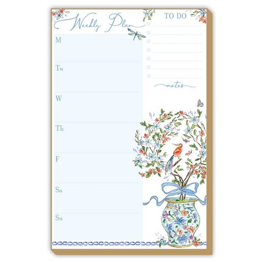 Weekly Planner - Blue Enchanted Garden