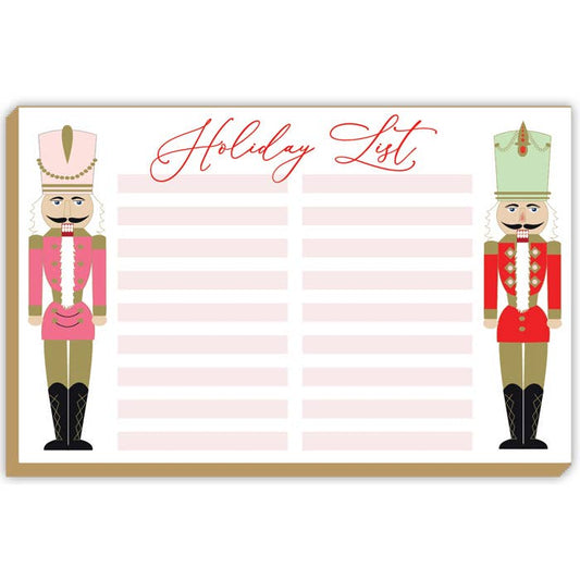 Luxe Large Notepad - Nutcrackers