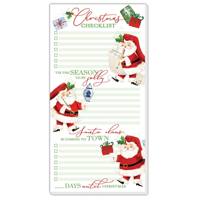 Large Pad - Christmas Santa Checklist