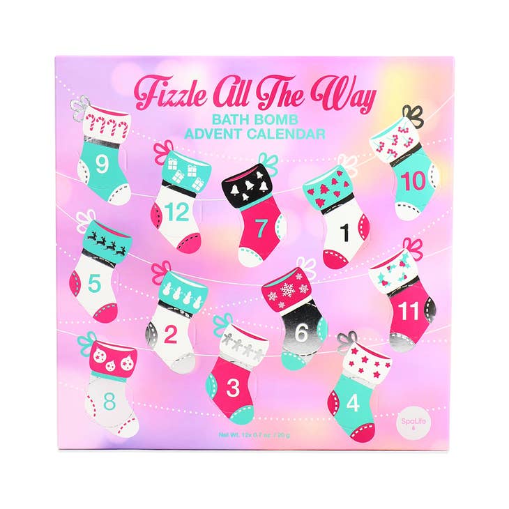 Fizzle All The Way Bath Bomb Advent Calendar