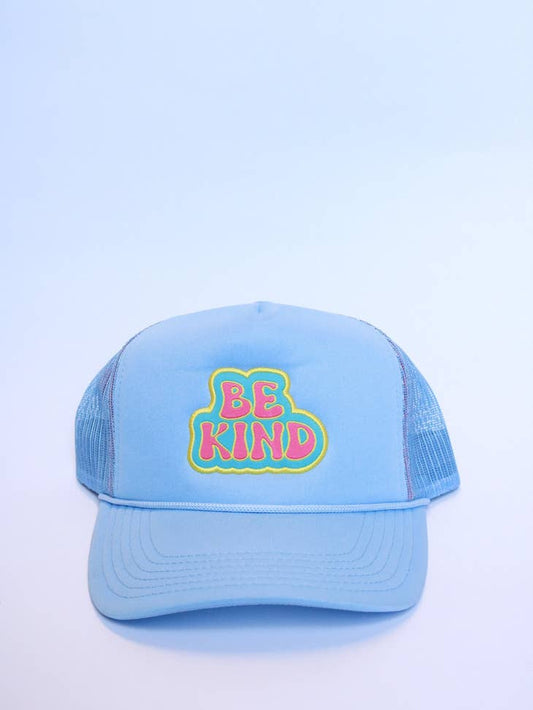 XOXO | Powder Blue Be Kind Trucker