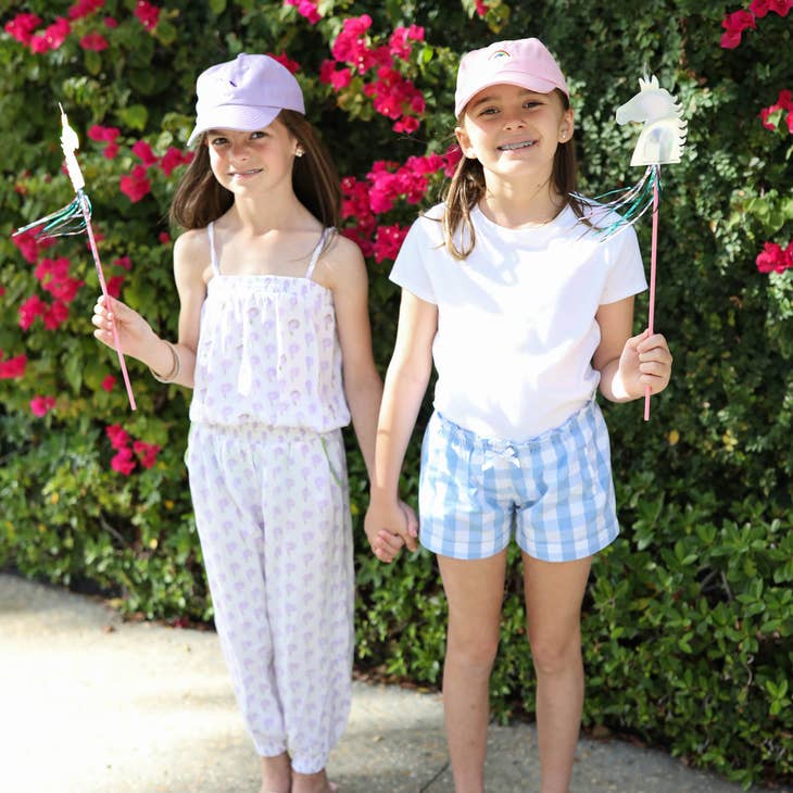 Rainbow Bow Baseball Hat (Girls)