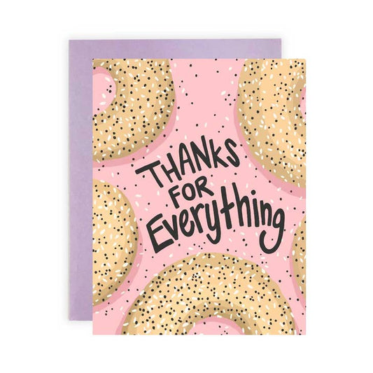 Thanks for Everything Bagel Greeting Card