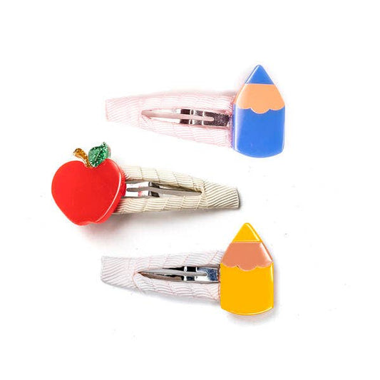 Snap Clips - Pencils Vibrant Colors & Apple