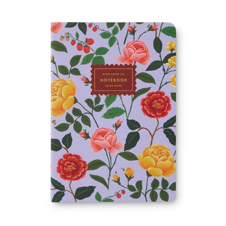 Assorted Set of 3 Notebooks | Roses