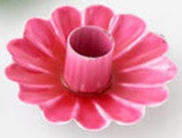 Scalloped Candleholder Metal 4" (Assorted Colors)